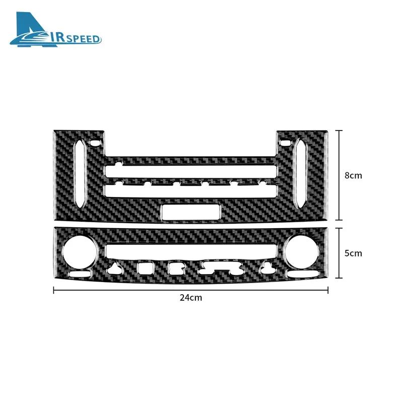 Real Soft Carbon Fiber Center Console AC CD Panel Sticker For Lexus IS250 IS300 IS350 IS200T 2013 2014 2015 2016 2017 2018 2019