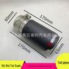 60-63мм Матовый Серебристый Карбоновый Прямоугольный Наконечник Выхлопной трубы для автомобиля