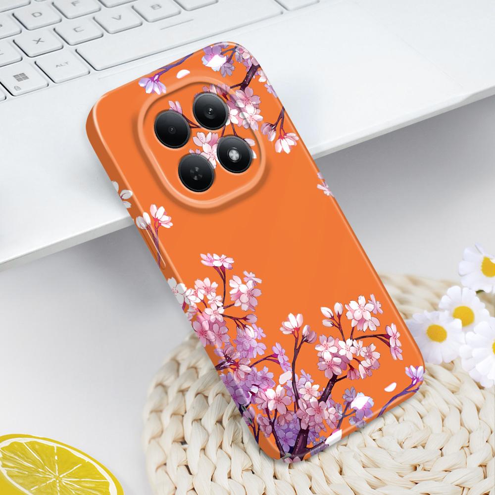 Роскошный Цветочный Чехол Для Телефона Xiaomi Redmi Note 15 14 13 12 11 Pro Plus 12S 11S 14C 13C 4G 5G Пленка Жесткая Крышка