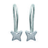 [K3796] - Silver 'Butterfly' Earrings Silver (rhodium Plated) - 5x5 Mm