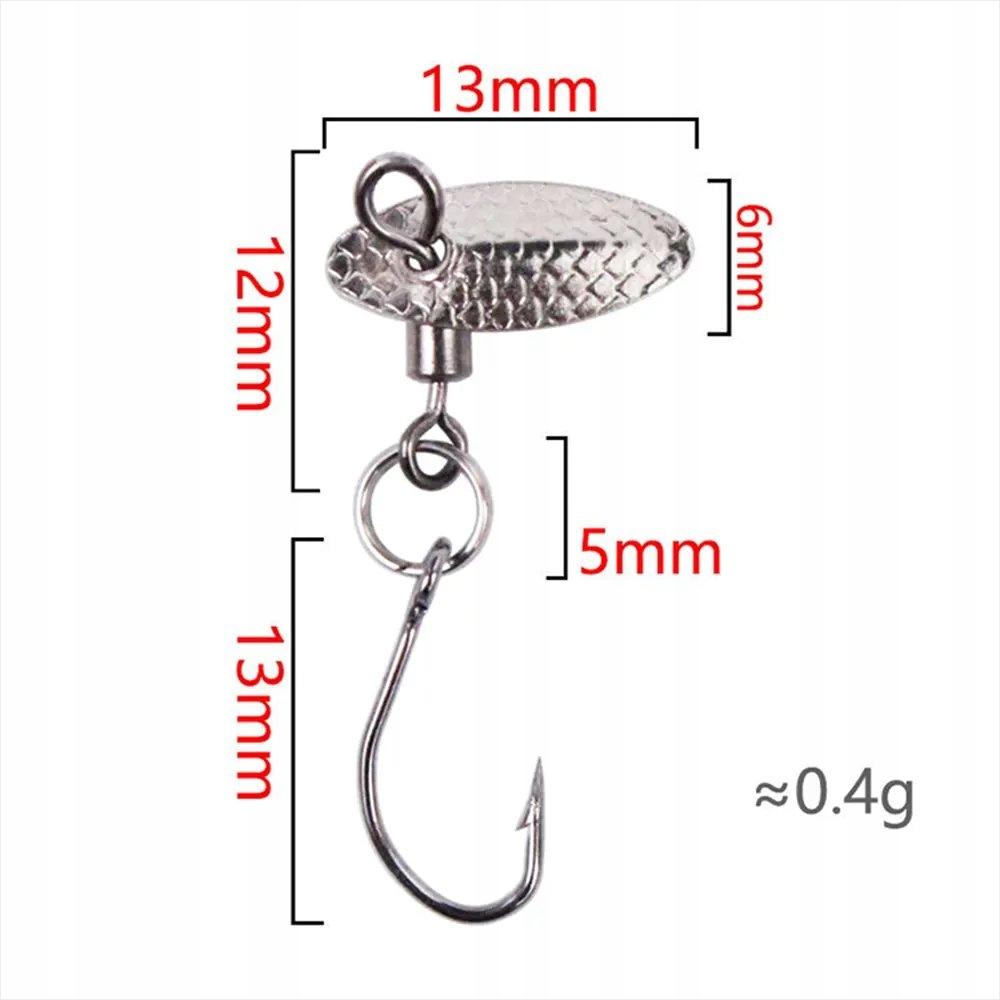 Mini Spoon Grain Plate Trout Perch Zander Pike Roach 0.4 G 1.3 Cm
