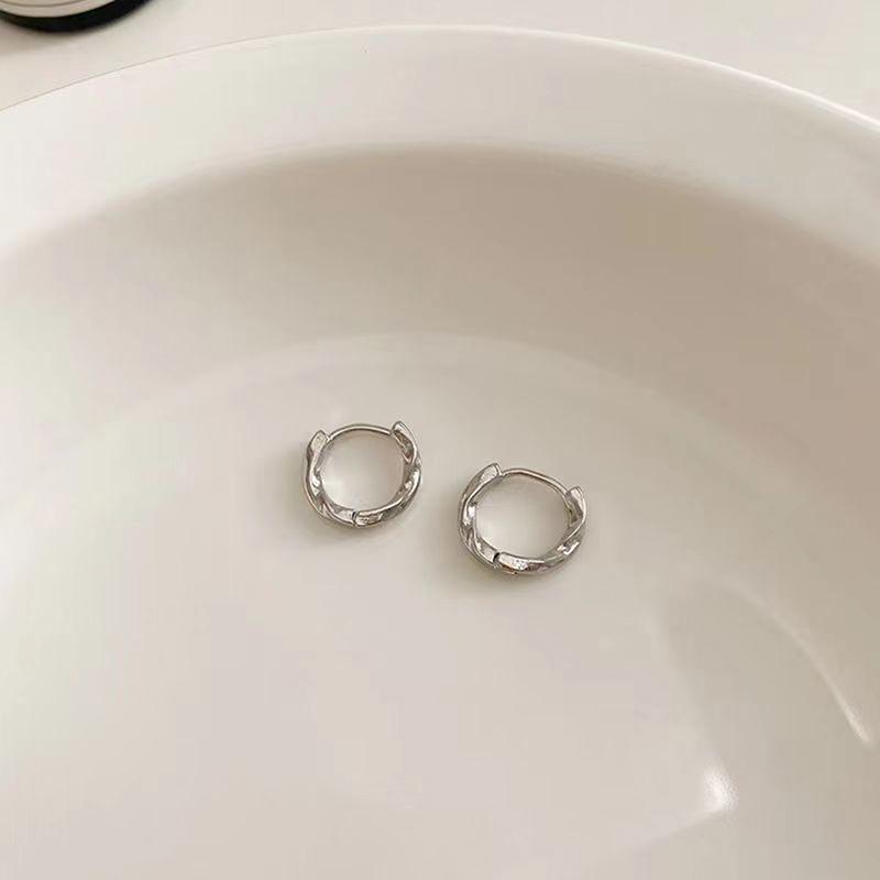 Twisted Gold Hoop Earrings For Women, Thick Chunky Hoops Hypoallergenic Vintage Twist Earings Big