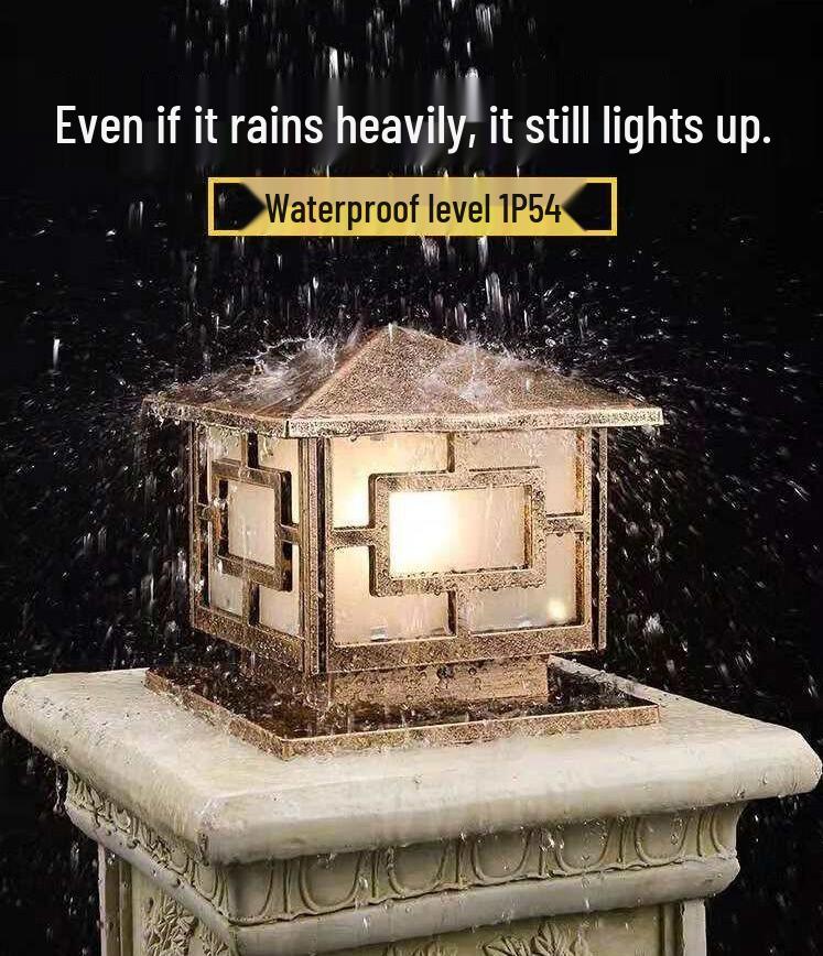 Водонепроницаемые уличные фонари для ворот и столбов для вилл, парков и жилых комплексов