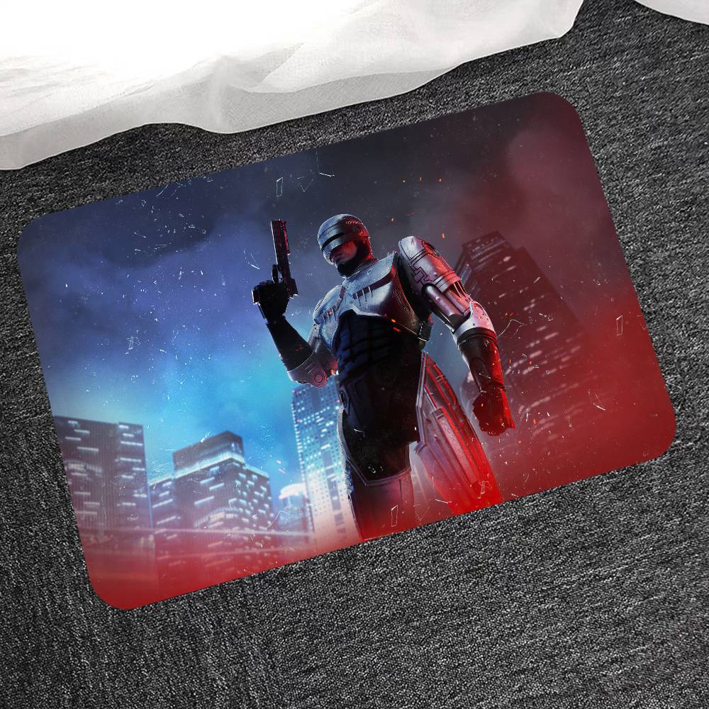 Боевик Р-Робокоп Коврик для ванной Детская комната Спальня Декорация Балкон Противоскользящий Придверный коврик Гостиная Приветственный коврик