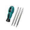 3 In 1 Multi-Function Adjustable Screwdriver Set Two-Way Screw Driver with 3pcs Slotted Phillips Screwdriver Bits Repair Tool