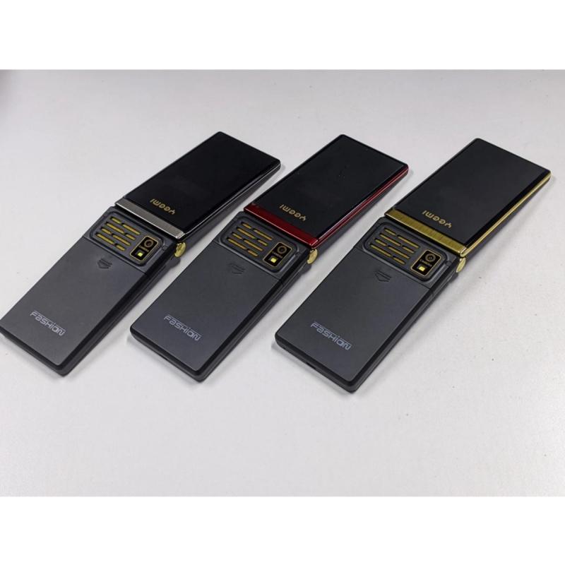 YEEMI M2-C 2G Button Phone 2.84inch Double Screen MTK GSM 2G Flip Mobile Phone Big Letters Vibration MP3 Bluetooth CellPhone For Elderly