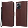 Для Xiaomi Redmi Note 12 4G Чехол-книжка из кожи с текстурой теленка, кошелек, чехол для телефона с ремешком