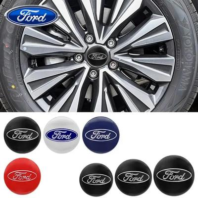 Автонаклейка Ford 4 шт. 56/60/65 мм Автостайлинг Наклейки на центральные колпачки ступиц Колеса Значок Для Ford Focus Fiesta Mondeo Fusion Explorer E