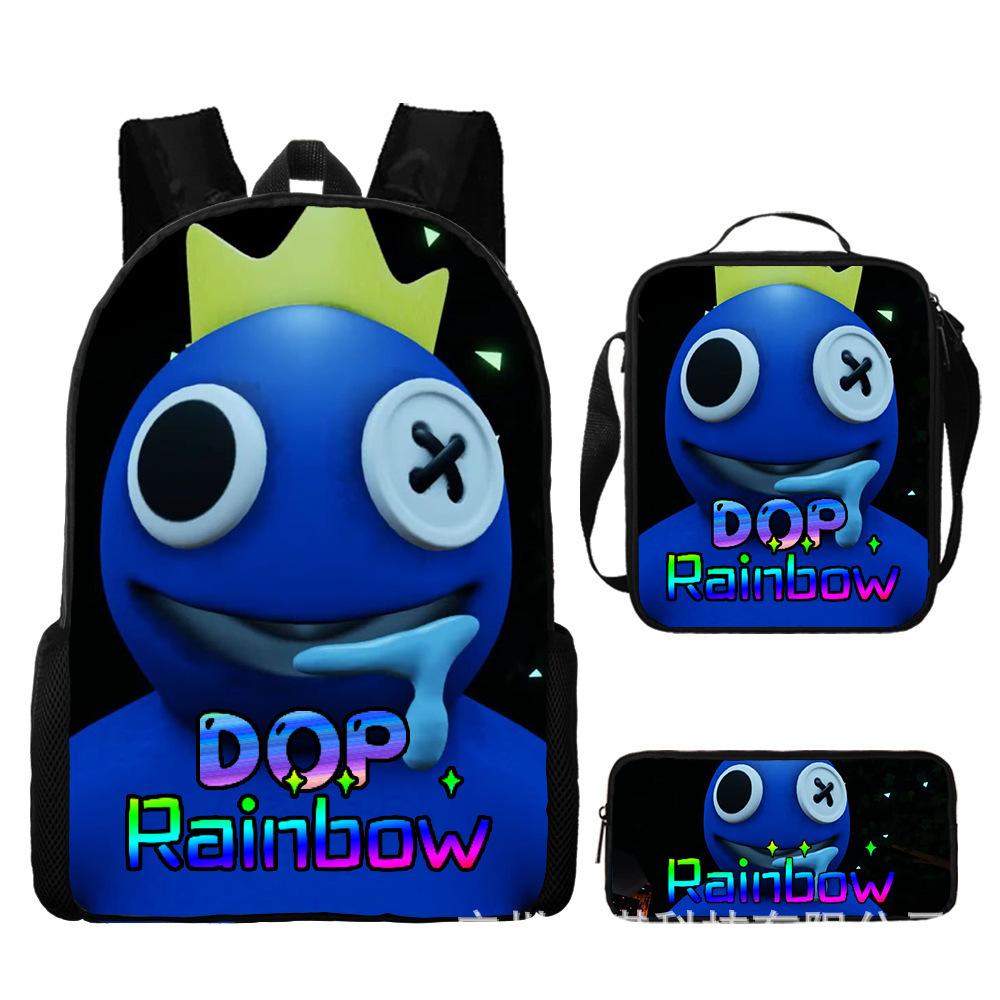 Мультяшный школьный рюкзак Rainbow Friends для 3-го и 4-го классов начальной школы, легкий, с функцией снижения нагрузки, рюкзак Rainbow Friends