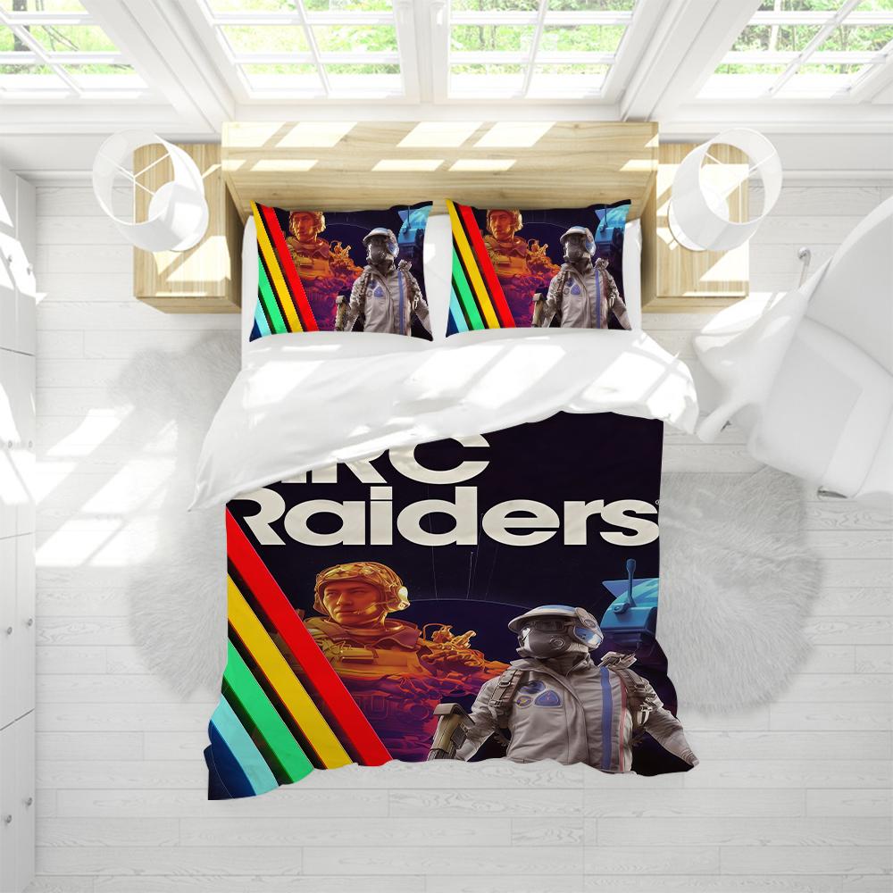 Игровой комплект пододеяльника A-ARC R-Raiders Мягкая стирка Постельное белье 3 предмета Летний Удобный Студенческое общежитие Дом Детское постельное белье Хит продаж