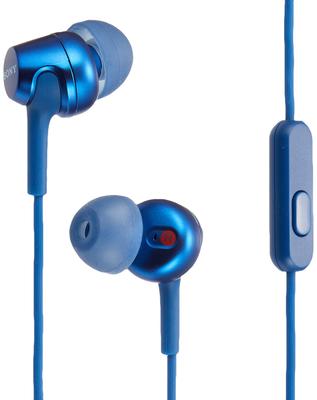 Sony MDR-EX255AP Наушники Вкладыши, Пульт управления и Микрофон, Синие, MDR-EX255AP L