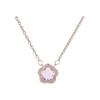 Crystal Cherry Blossom Women's Necklace Fashionable and Luxurious Clavicle Chain Jewelry.