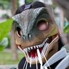 Funny Dinosaur Mask with Dinosaur Scream Movable Mouth Dino Mask Lifelike Dinosaur Mask Headwear for Halloween Carnival Party