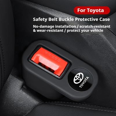 Подходит для Rav4 CHR Yaris Prius Avensis Corolla Защитная крышка-заглушка гнезда ремня безопасности Сиденье Автомобильные аксессуары для интерьера TPE