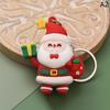 Christmas Series Santa Claus Christmas Tree Key Chains For Backpacks Pendant Cute Elk Doll Key Ring For Kids Friends Gift