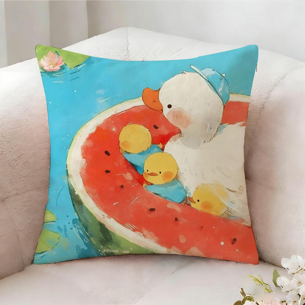 Funny And Surprising Duck Pillow Case Pillowcase Doublesided Printed Sofa Cushion Bedroom Headboard Pillow