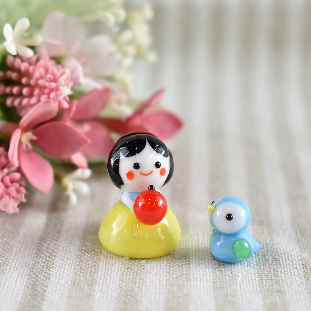 Четыре тележки Милая ручная работа Стеклянная весенняя птичка