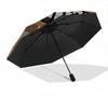 1PC Minecraft Pattern Automatic Folding Umbrella, Portable Collapsible Design, Casual Outdoor Accessory, For All Seasons, Christmas Birthday Festival
