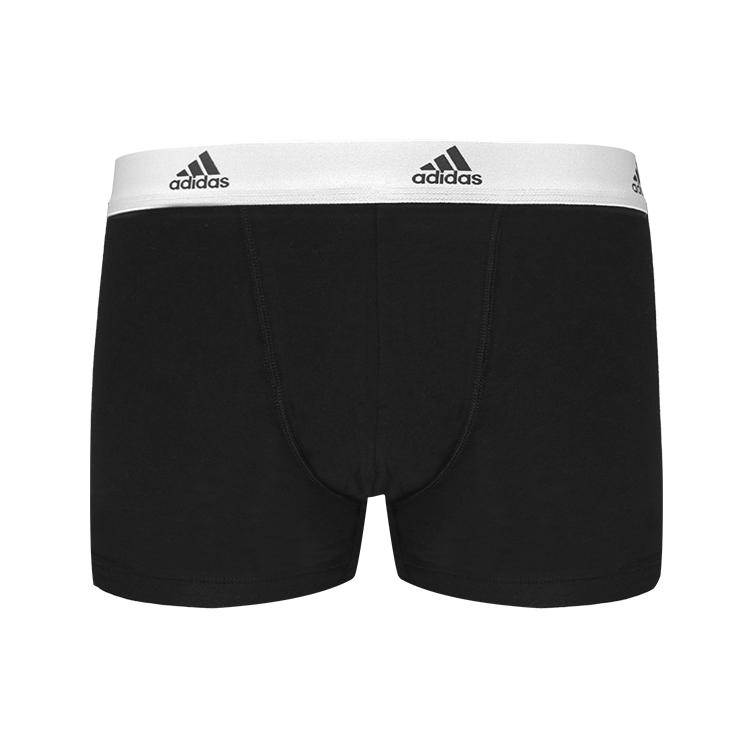 Adidas Простые повседневные спортивные трусы-боксеры средней посадки, 3 шт. в упаковке, мужское нижнее белье, цвет черный, белый 4A1M02-006