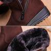 Autumn and Winter New Warm Women's Snow Boots Side Zipper Low Heel Casual Women's Shoes