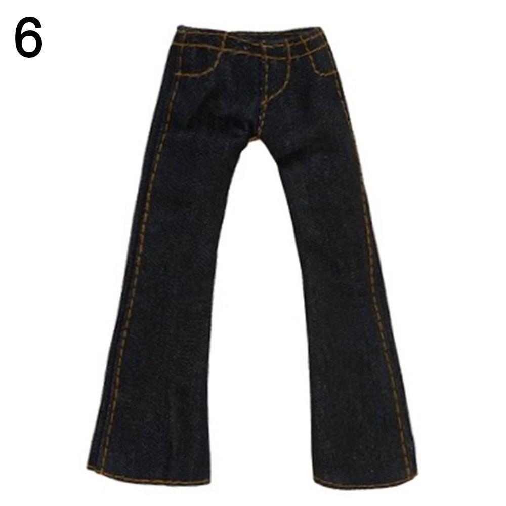 Мода для куклы OB22 Повседневная одежда Цветочные джинсы Одежда Аксессуары Кожаные брюки Кукольные брюки