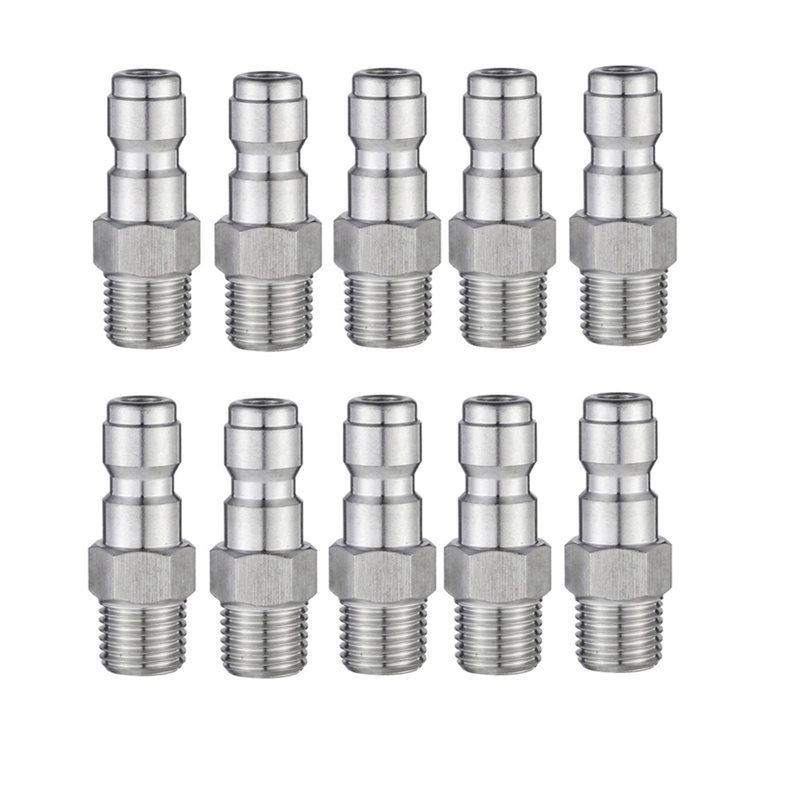 NEW HOT In Stock-Spray-Gun Wand Adapter 10Pcs Pressure Washer Snow Foam Nozzle Quick Plug Connector 1/4" Disconnect Release Fitt