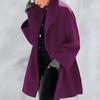 Womens Winter Wool Coat Trench Jacket Ladies Warm Slim Long Overcoat Outwear