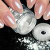 1pc Chrome Nail Powder Ice Transparent Aurora High Gloss Pearl Rainbow Powder Metal Pigment Nail Art Creation