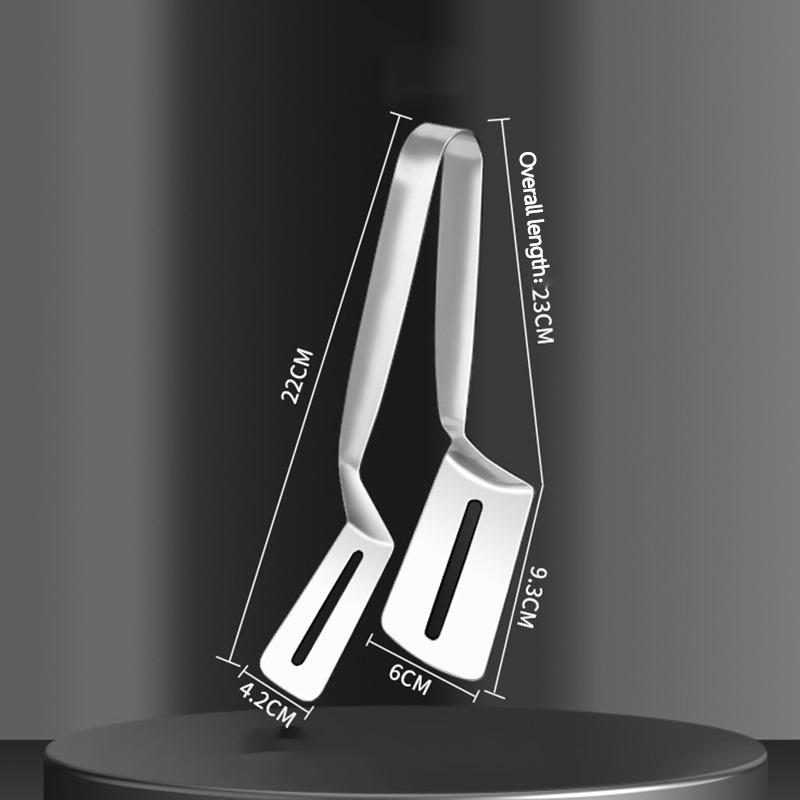 Щипцы для стейков из нержавеющей стали для кухни, щипцы для переворачивания продуктов на гриле, щипцы для гамбургеров, пиццы, пирогов, рыбы, хлеба