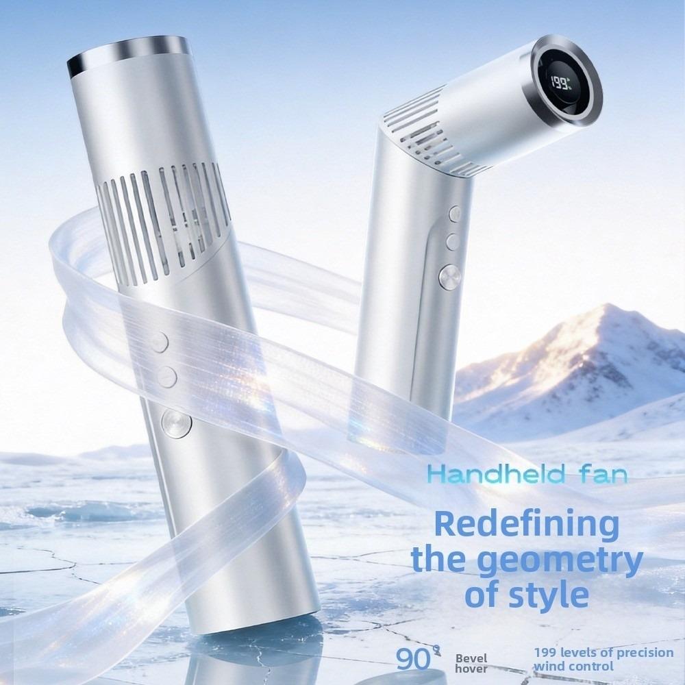 USB Charging Summer Portable Handheld Fan 199-Speed Settings Cooling Fan For Outdoor&Office