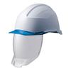 Samurai 2 Helmet for PC Clear SC21PCLS with [Midori Anzen] Work, Shield, Visor, RA3, KP, White/Blue