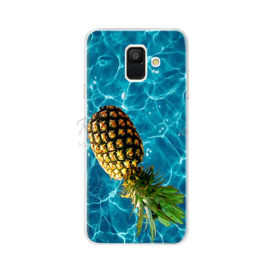 Для чехла Samsung A6 2018 Чехол A600F Мягкий Силикон ТПУ Задняя Крышка Чехол для Телефона Для Samsung Galaxy A6 Plus 2018 A605 A605F A 6 Чехол