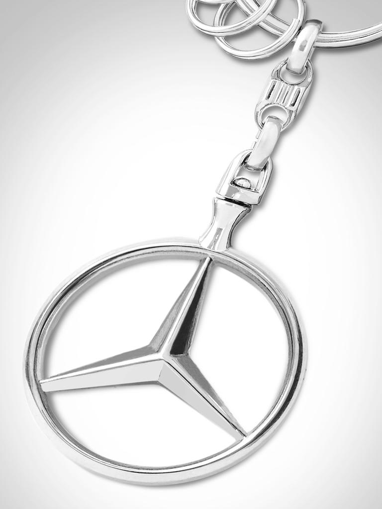 [Коллекция Mercedes-Benz] Оригинальный брелок для ключей с открытой звездой