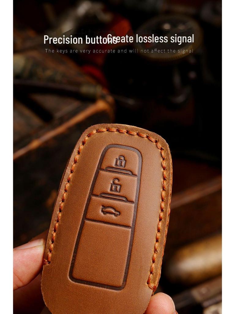 Чехол для ключа ручной работы из кожи Crazy Horse для Toyota Camry/Asia Dragon