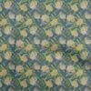 Cotton Flex Medium Blue Fabric Leaves Craft Projects Decor Fabric Printed By The Yard 40 Inch