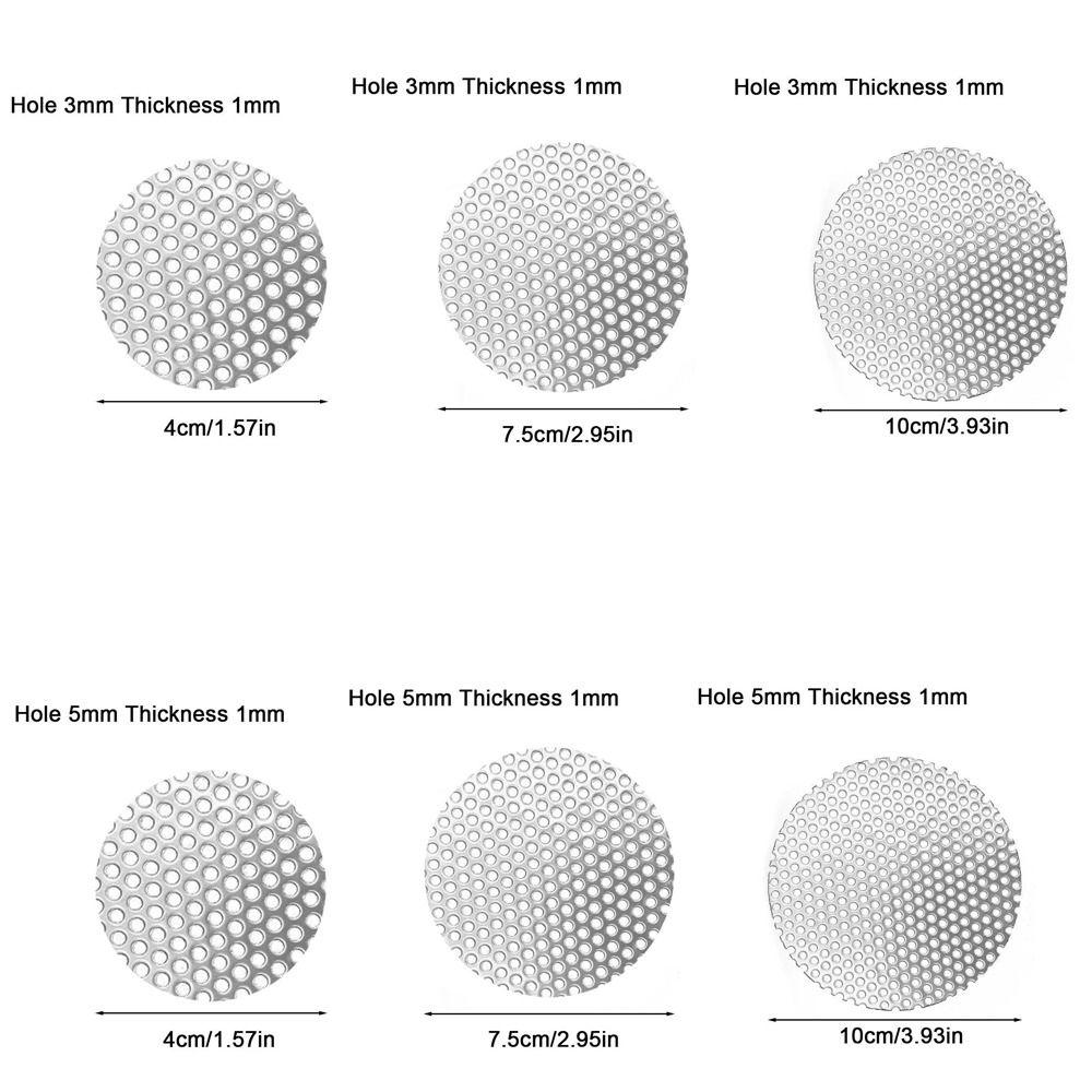 Квадратная/круглая Перфорированная сетка Фильтр Экран Утолщенная Крышка слива для ванной Комнатные детали для кухонного душа