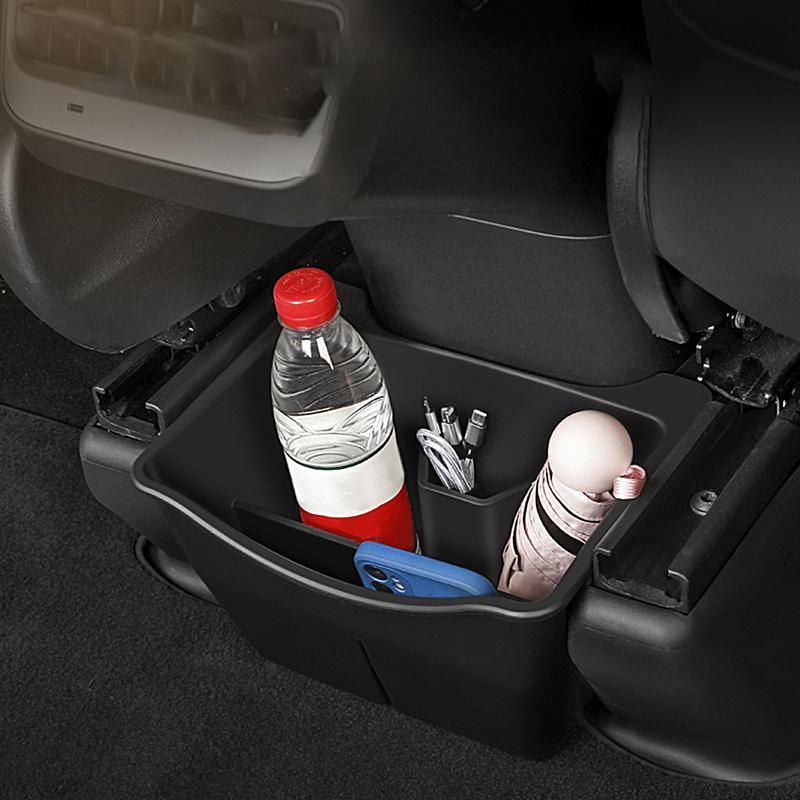Для Tesla для модели Y ящик для хранения под сиденьем Для модели Y Органайзер для задней центральной консоли Органайзер для сидений 2-го ряда Для салона автомобиля