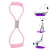2Pcs 8Shaped Pull Rope Chest Expander Elasticity Belt Stretching Strap Yoga Fitness Equipmentpink