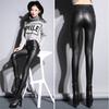 2022 Autumn Winter New High Waist Stretch  Leather Leggings Thick Female Fitness PU Leather Pants Sexy Push Up Slim Trousers