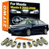 ZITWO 12 шт. Комплект светодиодных ламп для освещения салона и карты для Mazda 6 Mazda6 GG GY 2002 2003 2004 2005 2006 2007 2008 Аксессуары для лампы багажника
