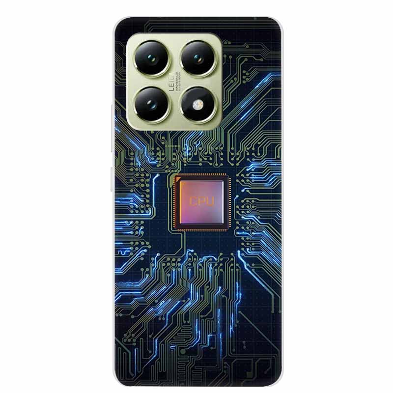 6.67" Чехол для телефона Xiaomi 14T Pro 5G Прозрачный Силиконовый Мягкий ТПУ Задняя крышка Чехол Для Xiaomi 14T Pro Чехол 14 T 14TPro Защитный
