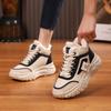 Women's Shoes Fleece Thickened Cotton Shoes 2025 Winter New Sports Dad Shoes Thick-soled Warm High-top Shoes HX-Q039