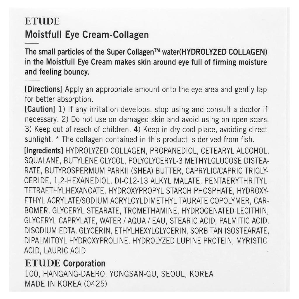 Moistful Collagen Eye Cream, 28Ml(0.94Fl Oz)