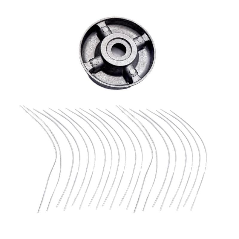 Алюминиевая головка триммера для травы с 4 лесками, головка для триммера, режущая головка с резьбой для аксессуаров для газонокосилки