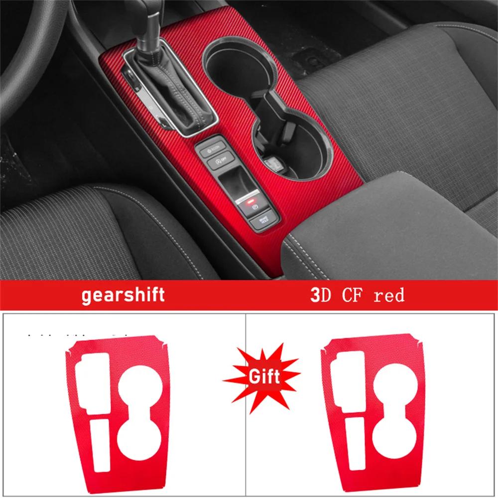 Car Interior Sticker Gear Box Protective Film For Honda Civic 11th Gen - Car Gear Panel Sticker Carbon Fiber Black