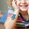 54pcs Temporary Tattoo Waterproof Long-lasting Body Stickers Cyborgs Drone Bots Insects For Children Cheeks Arms