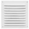 AMIG | Grille D'aération Avec Moustiquaire 3 | 100 X 100 Mm | Aluminium | Blanc