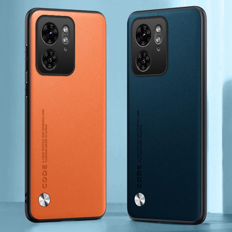 Luxury PU Leather Case For Motorola Moto Edge 40 Neo Back Cover Matte Silicone Protection Phone Case For Motorola Edge 40 5G