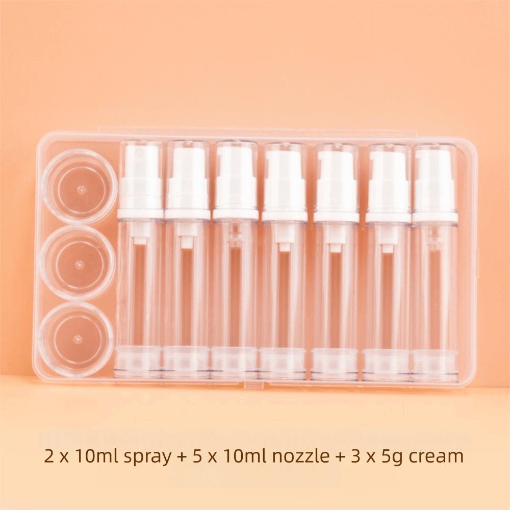 Clear Airless Pump Bottle Empty Container Refillable Containers Lotion Spray Bottle For Toiletries