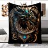 Animal Dragon Blanket Ultra Lightweight Soft Plush Flannel Throws Blanket for Sofa Bed Couch Best Office Gifts  Demogorgon